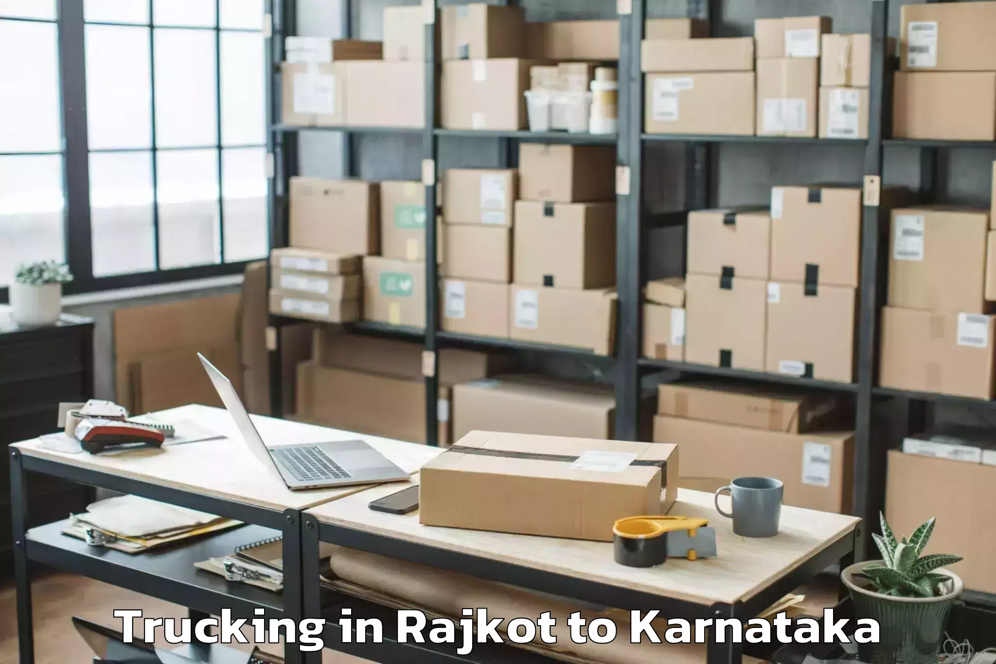 Book Rajkot to Hulsoor Trucking Online